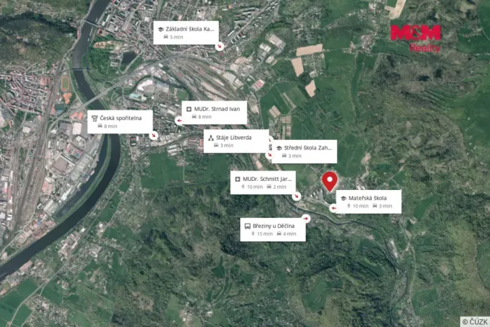 Prodej pozemku pro bydlení, Děčín - Děčín XXVII-Březiny, 1239 m2