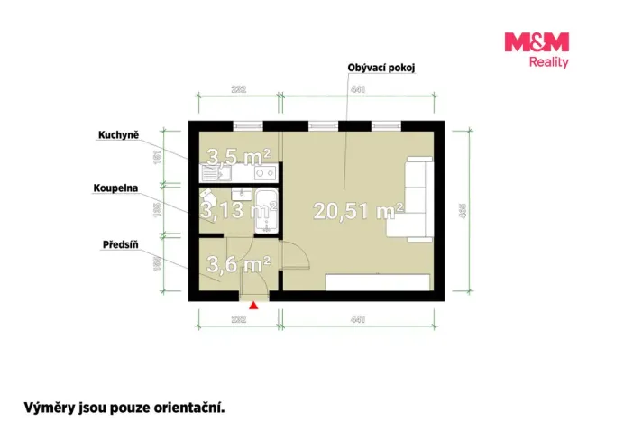 Prodej bytu 1+kk, Plzeň - Východní Předměstí, Plzenecká, 30 m2
