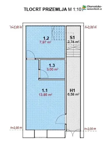 Prodej bytu 2+kk, Pag, Chorvatsko, 25 m2