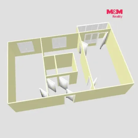 Prodej bytu 2+1, Karviná - Mizerov, Na Kopci, 52 m2