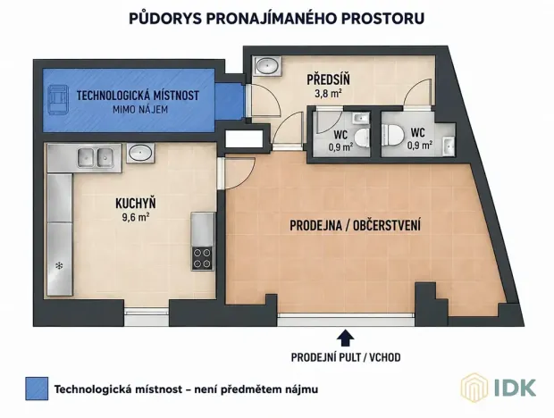 Pronájem restaurace, Karlštejn, 25 m2