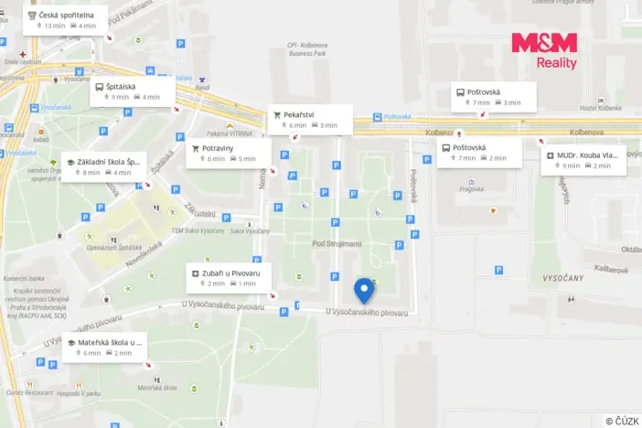 Pronájem bytu 3+kk, Praha - Vysočany, U vysočanského pivovaru, 52 m2