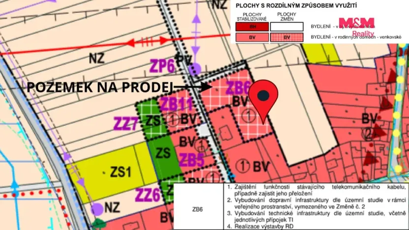 Prodej pozemku pro bydlení, Dub nad Moravou, 967 m2