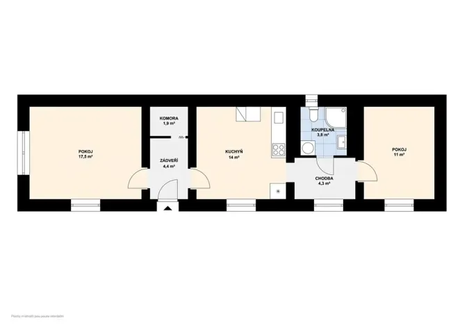 Prodej rodinného domu, Bříza, 57 m2