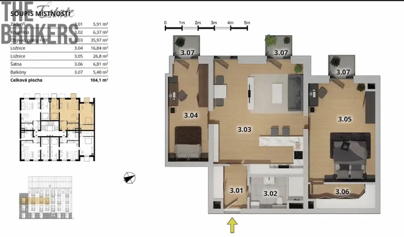 Prodej bytu 3+kk, Český Brod, Antonína Balšánka, 99 m2