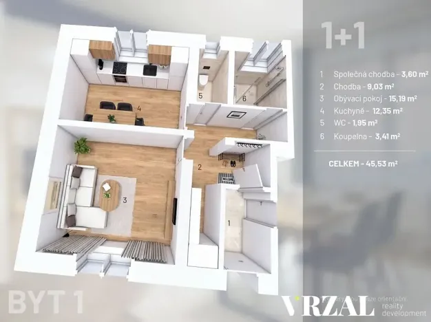 Prodej bytu 2+kk, Nýrsko, 45 m2