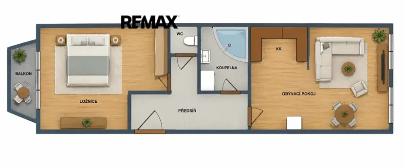 Pronájem bytu 2+kk, Praha - Břevnov, Heleny Malířové, 68 m2