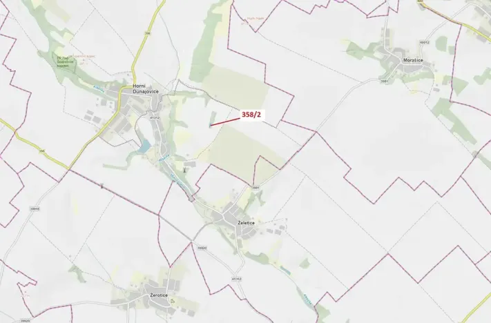 Dražba lesa, Horní Dunajovice, 573 m2