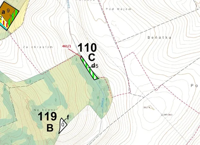 Dražba lesa, Sobíšky, 143 m2