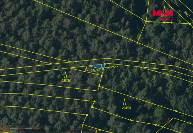 Prodej lesa, Břežany, 3520 m2