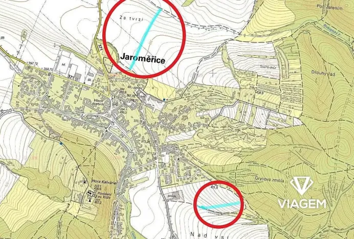 Prodej podílu pole, Jaroměřice, 363 m2
