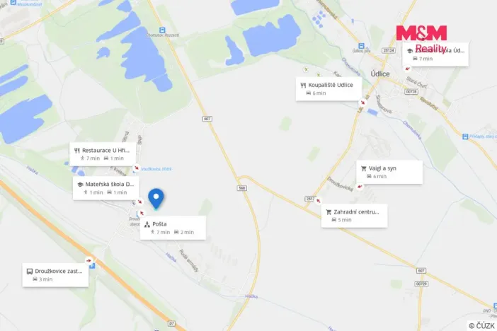 Prodej pozemku pro bydlení, Droužkovice, 832 m2