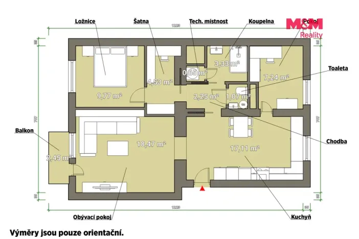 Pronájem bytu 3+kk, Plzeň - Jižní Předměstí, Čermákova, 66 m2