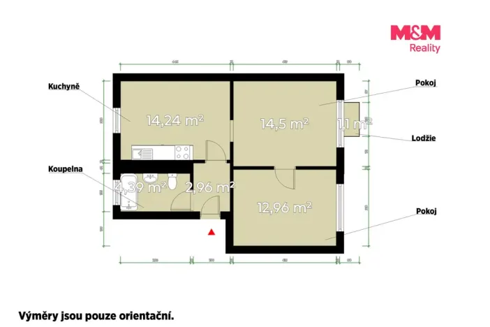 Prodej bytu 2+1, Zbůch, Plzeňská, 49 m2