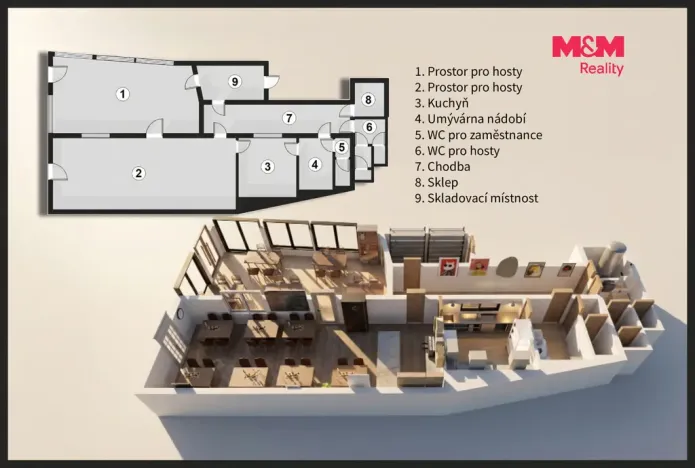 Prodej restaurace, Dolní Břežany, Mezi Křižovatkami, 128 m2