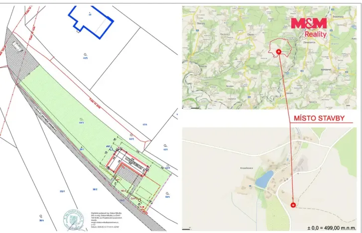 Prodej pozemku pro bydlení, Zbraslavice - Krasoňovice, 1163 m2