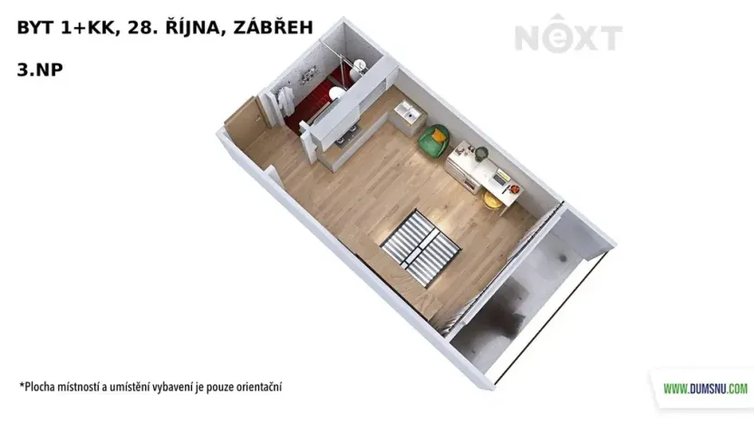Prodej bytu 1+kk, Zábřeh, 28. října, 20 m2