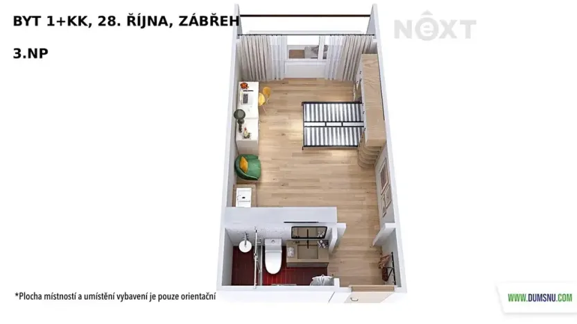 Prodej bytu 1+kk, Zábřeh, 28. října, 20 m2