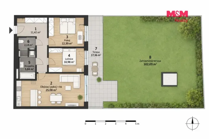 Pronájem bytu 3+kk, Praha - Žižkov, U Viktorie, 70 m2