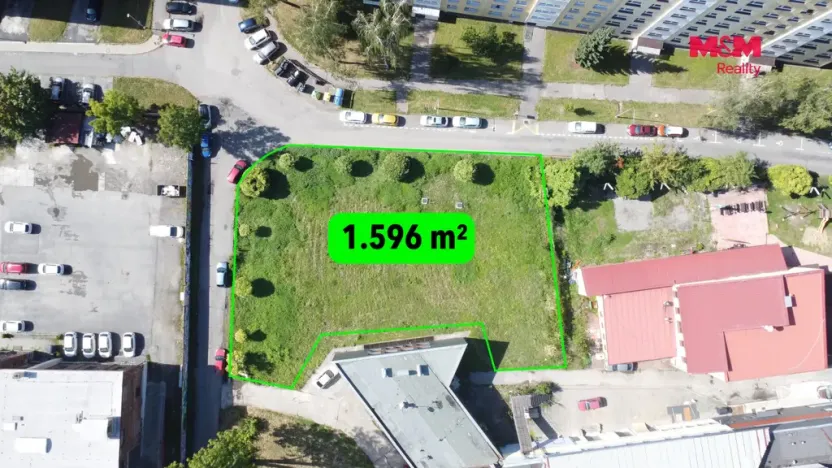 Prodej komerčního pozemku, Karviná, Jaroslava Vrchlického, 1596 m2