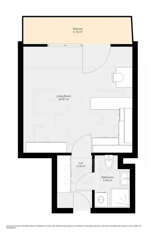 Pronájem bytu 1+kk, Praha - Uhříněves, U uhříněveské obory, 32 m2