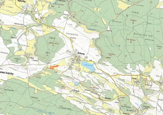 Prodej louky, Drhovy, 15195 m2