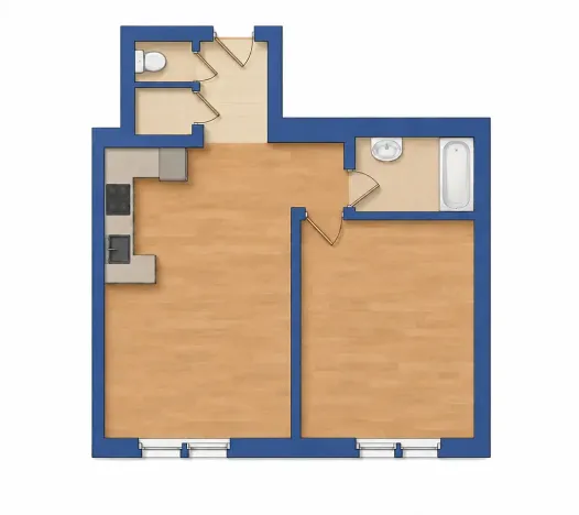 Prodej bytu 2+kk, Praha, Lucemburská, 51 m2
