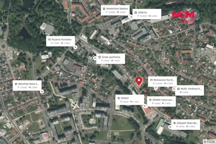 Pronájem bytu 1+1, Sokolov, Boženy Němcové, 33 m2