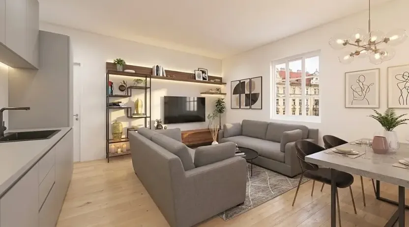 Prodej bytu 2+kk, Praha - Žižkov, Hartigova, 63 m2
