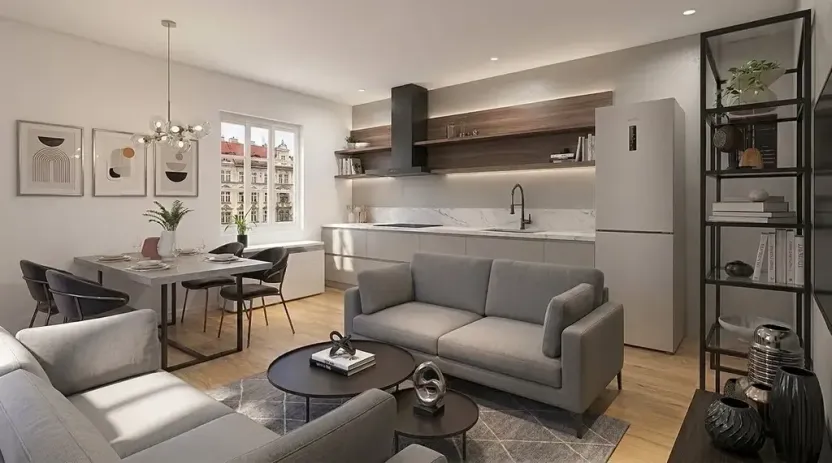 Prodej bytu 2+kk, Praha - Žižkov, Hartigova, 63 m2