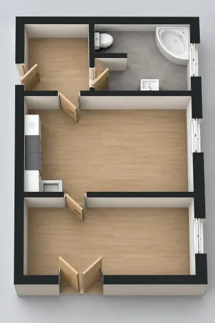 Prodej bytu 2+kk, Náchod, Anglická, 46 m2