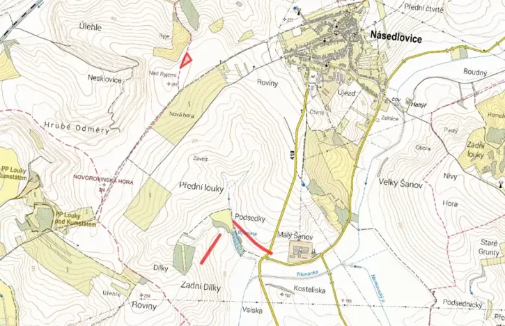 Prodej pole, Násedlovice, 11062 m2