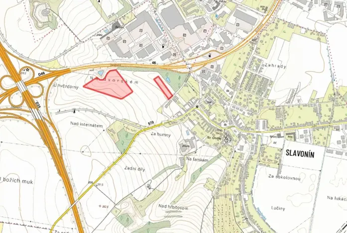 Prodej pole, Olomouc, 13615 m2