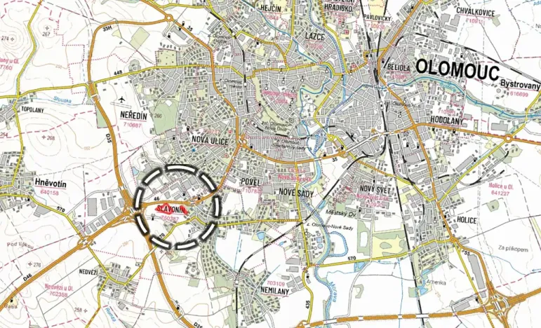 Prodej pole, Olomouc, 13615 m2