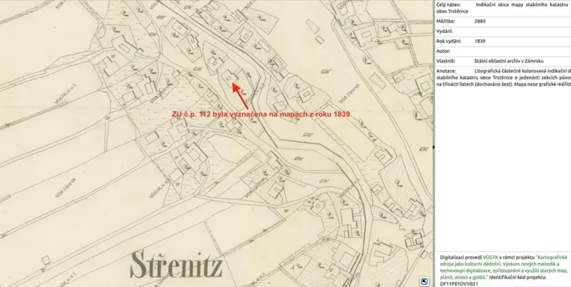 Prodej zemědělské usedlosti, Trstěnice, 60 m2