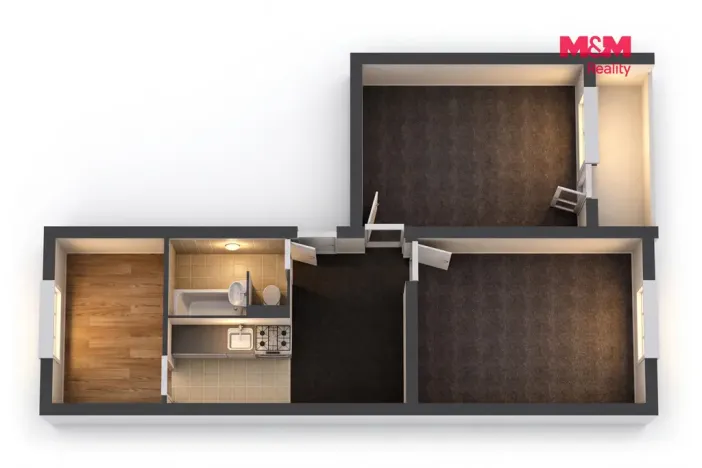 Prodej bytu 3+kk, Hroznětín, Sídliště, 55 m2