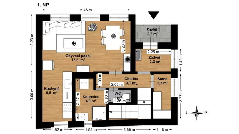 Prodej rodinného domu, Ostředek - Třemošnice, 86 m2