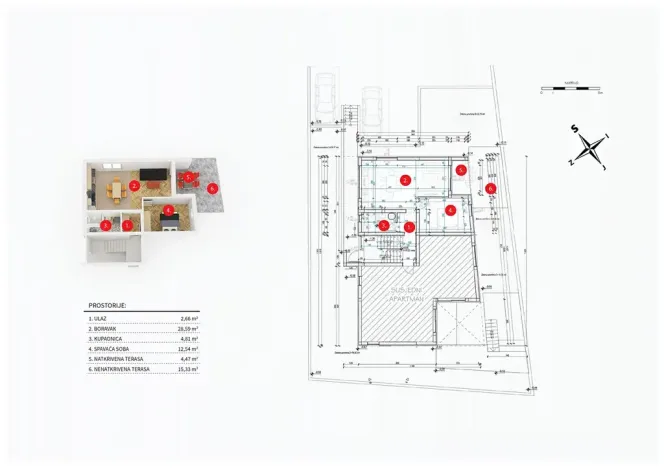 Prodej bytu 2+kk, Vodice, Chorvatsko, 61 m2