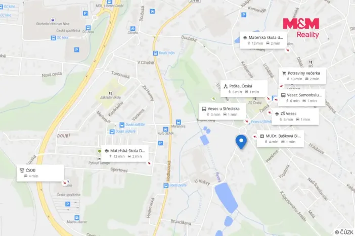 Prodej bytu 2+kk, Liberec - Liberec XXV-Vesec, Česká, 82 m2