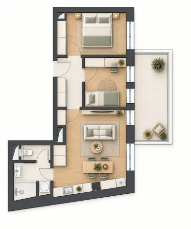 Prodej bytu 3+kk, Brno, Palackého náměstí, 55 m2
