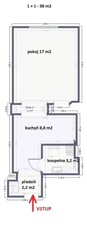 Prodej bytu 1+1, Ondratice, 36 m2