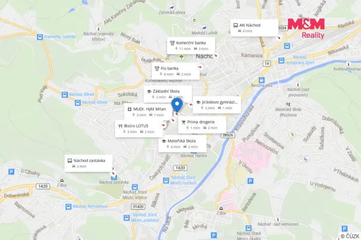 Prodej bytu 1+1, Náchod, Čechova, 27 m2