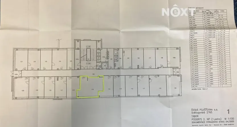 Pronájem kanceláře, Tábor, Světlogorská, 40 m2