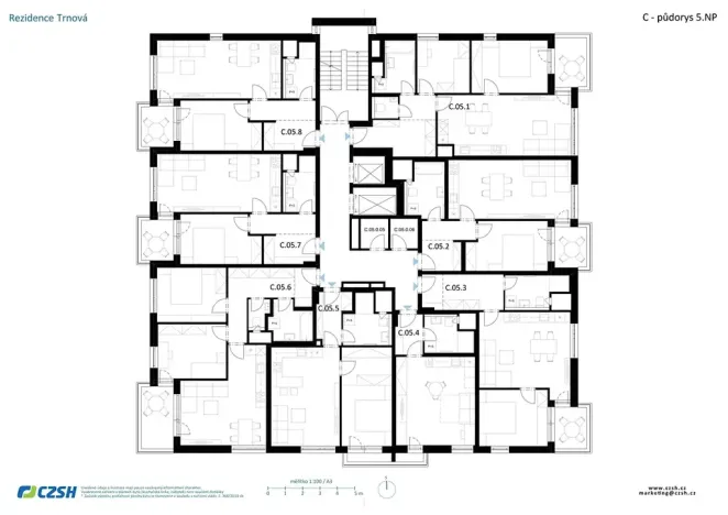 Prodej bytu 3+kk, Pardubice, Jozefa Gabčíka, 72 m2