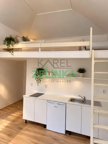 Pronájem bytu 1+kk, Praha - Holešovice, Kamenická, 20 m2