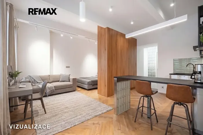 Pronájem bytu 1+kk, Praha - Vršovice, Holandská, 45 m2