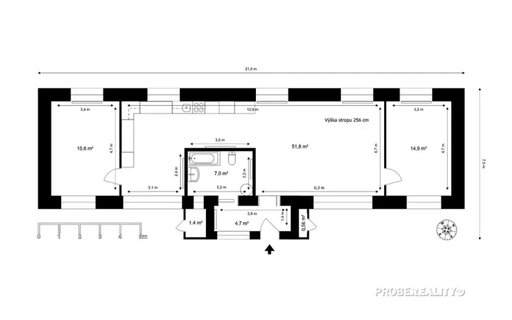 Prodej rodinného domu, Zálezlice, 96 m2