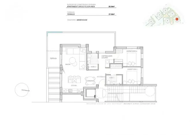 Prodej bytu 3+kk, Torre Pacheco, Murcia, Španělsko, 88 m2