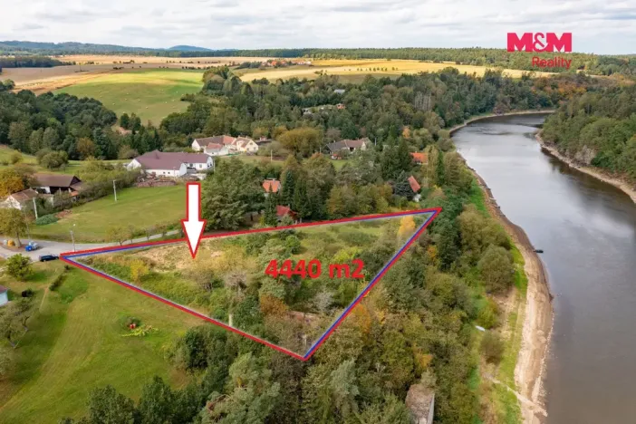 Prodej pozemku pro bydlení, Albrechtice nad Vltavou, 4440 m2