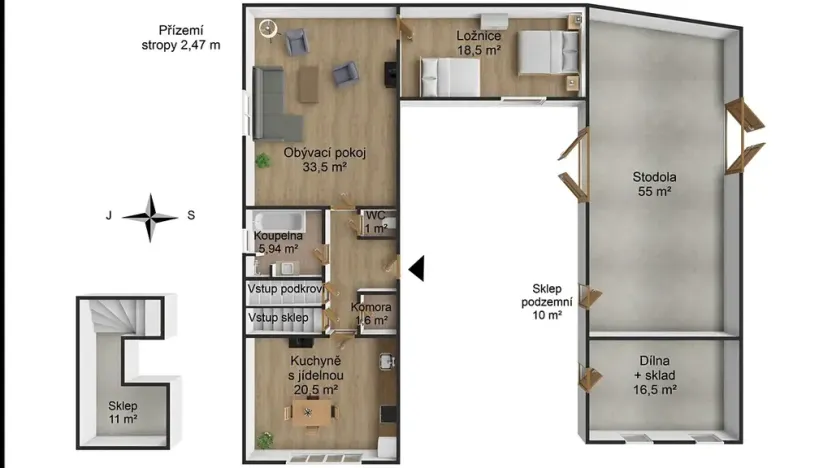 Prodej rodinného domu, Řemíčov, 92 m2